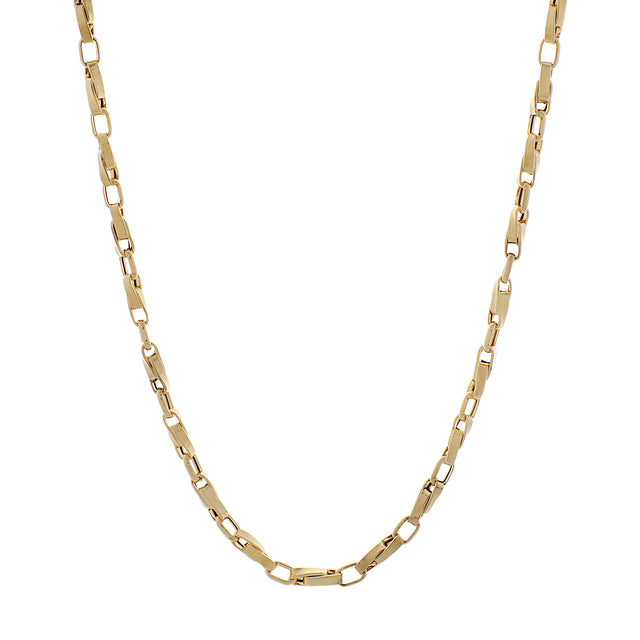 18K Yellow Gold Twist Link Chain Fine Jewellery Modaselle