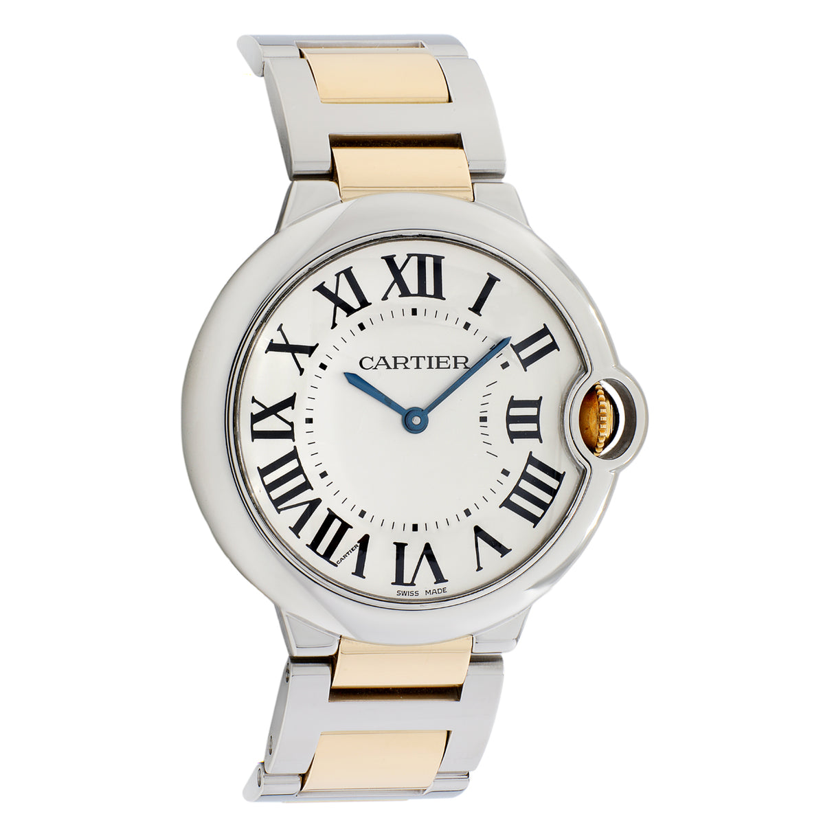 Cartier Stainless Steel 18K Yellow Gold Ballon Bleu 36mm W69008Z3 Watches Cartier