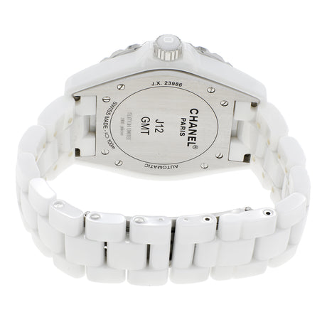 Chanel White Ceramic J12 GMT H2126