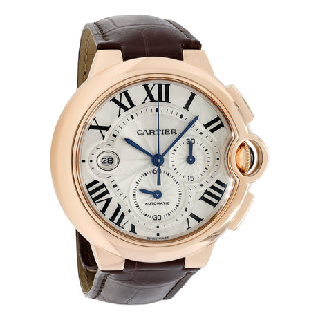 Cartier 18K Rose Gold Ballon Bleu Chronograph XL W6920074 Watches Cartier