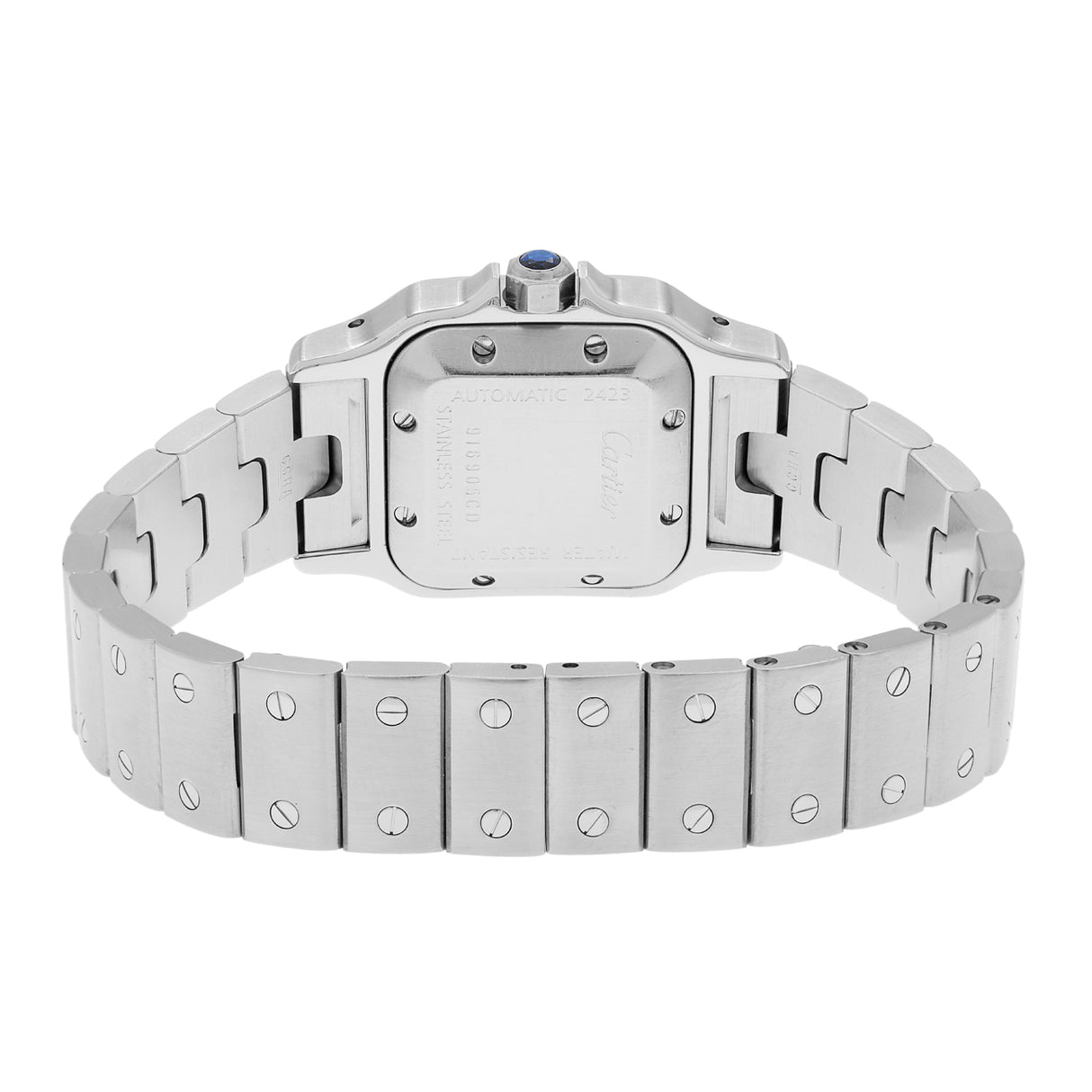 Cartier Stainless Steel Automatic Santos Galbee 2423 Watches Modaselle