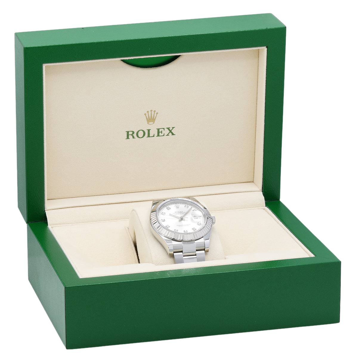 Rolex Stainless Steel 18K White Gold Diamond Datejust II 116334 Watches Rolex