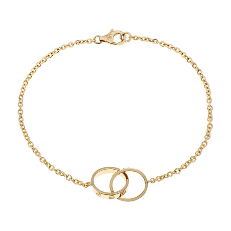 Cartier 18K Yellow Gold Love Bracelet on Chain Designer Jewellery Cartier