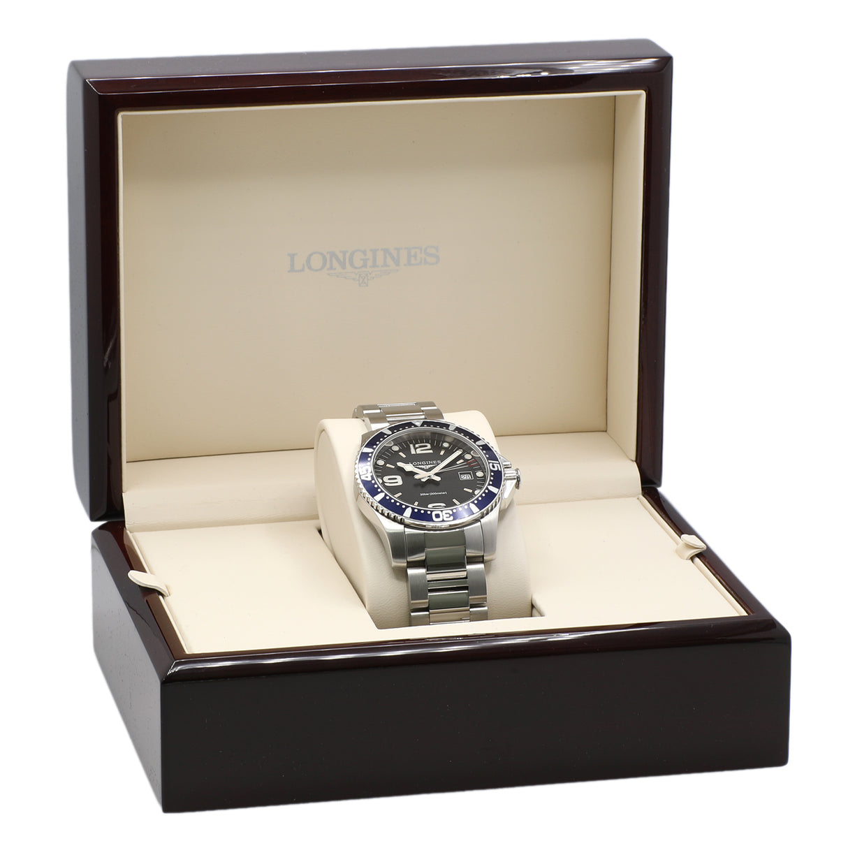Longines Stainless Steel Hydroconquest L3.740.4.96.6 Watches Longines