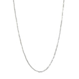 18K White Gold Bar Link Chain Fine Jewellery Modaselle