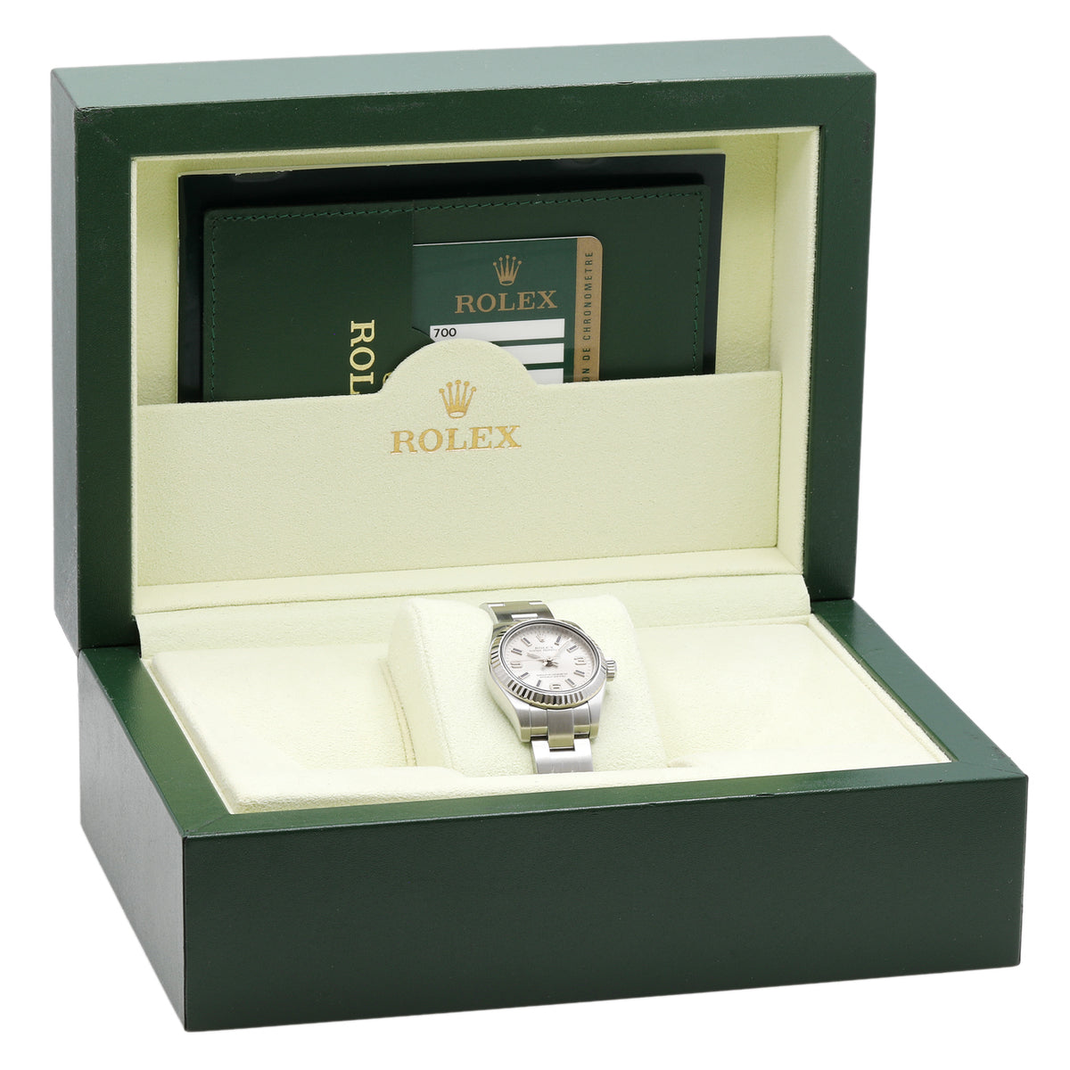 Rolex Stainless Steel 18K White Gold Ladies Oyster Perpetual 176234 Watches Rolex