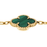 Van Cleef & Arpels 18K Yellow Gold 5 Motifs Vintage Alhambra Bracelet