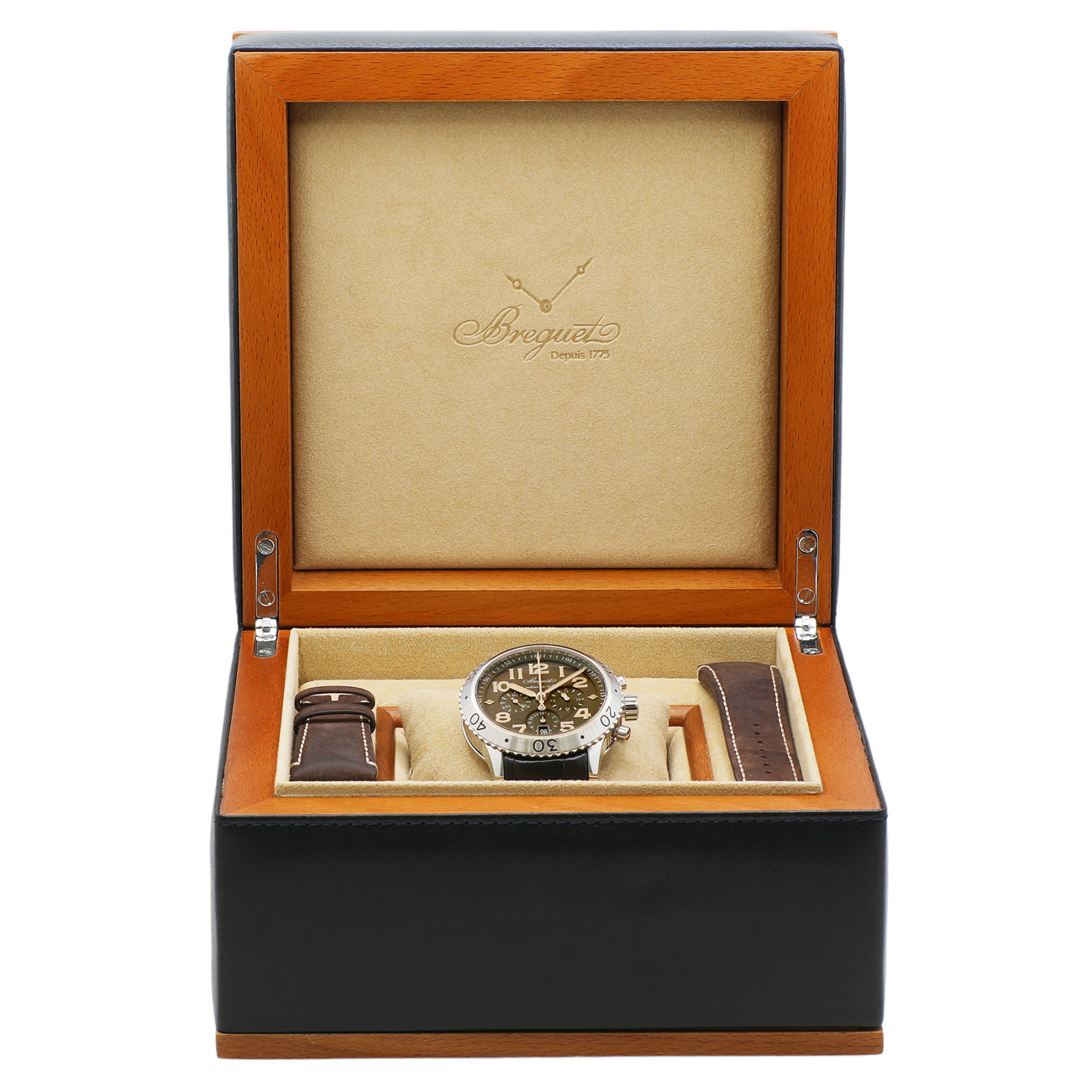 Breguet Stainless Steel Type XXI Transatlantique Flyback