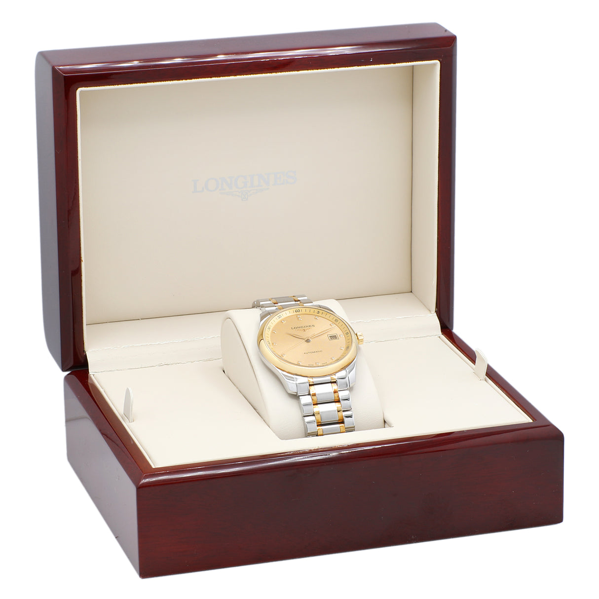 Longines Stainless Steel 18K Yellow Gold Master Collection L2.793.5.37.7 Watches Longines