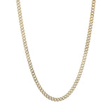 10K Yellow Gold Monaco Diamond Cut Curb Link Chain Fine Jewellery Modaselle