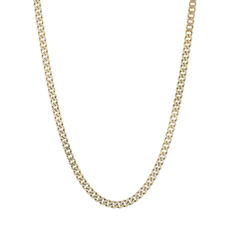 10K Yellow Gold Monaco Diamond Cut Curb Link Chain Fine Jewellery Modaselle