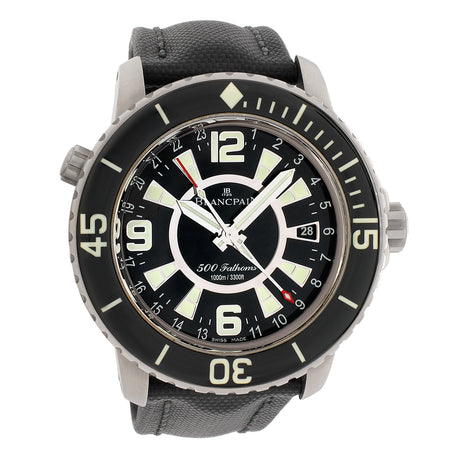 Blancpain Titanium Fifty Fathoms 500 Fathoms GMT 50021-12B30-52B Watches Blancpain