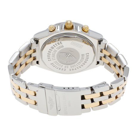 Breitling Stainless Steel 18K Yellow Gold Crosswind Chronograph B13355 Watches Breitling