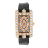 Harry Winston 18K Rose Gold Diamond Avenue Classic Quartz Watches Harry Winston