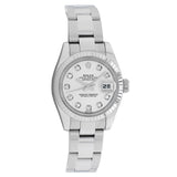 Rolex Stainless Steel 18K White Gold Datejust 26 179174