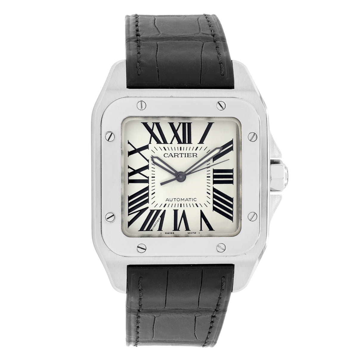 Cartier Stainless Steel Santos 100 Large Automatic W20073X8