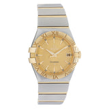 Omega Stainless Steel 18K Yellow Gold Constellation 123.20.35.60.08.001 Watches Omega