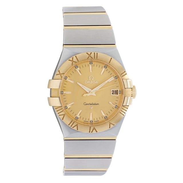 Omega Stainless Steel 18K Yellow Gold Constellation 123.20.35.60.08.001 Watches Omega
