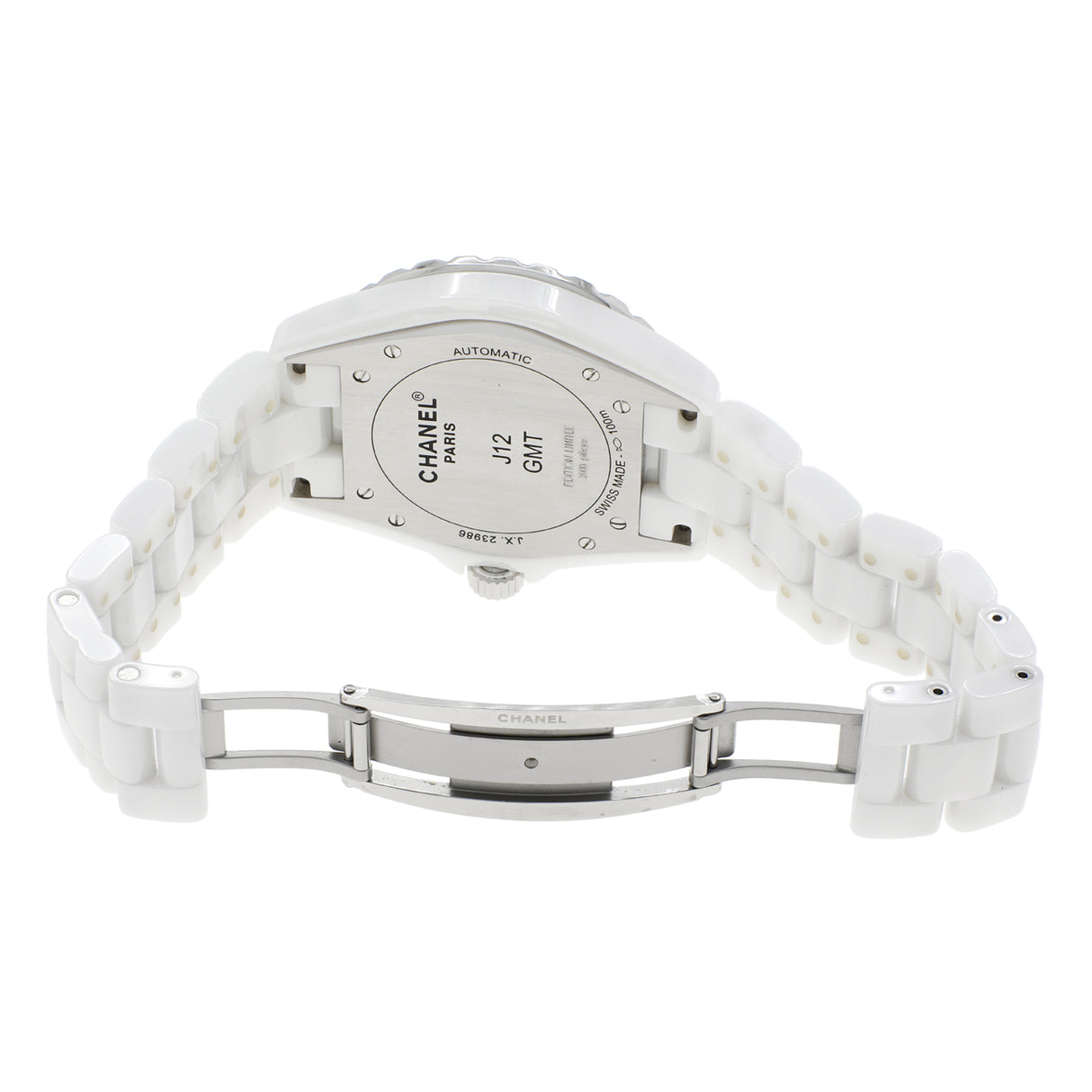 Chanel White Ceramic J12 GMT H2126