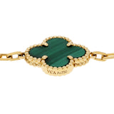 Van Cleef & Arpels 18K Yellow Gold 5 Motifs Vintage Alhambra Bracelet