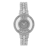 Chopard 18K White Gold Happy Diamond Quartz Watch Watches Chopard