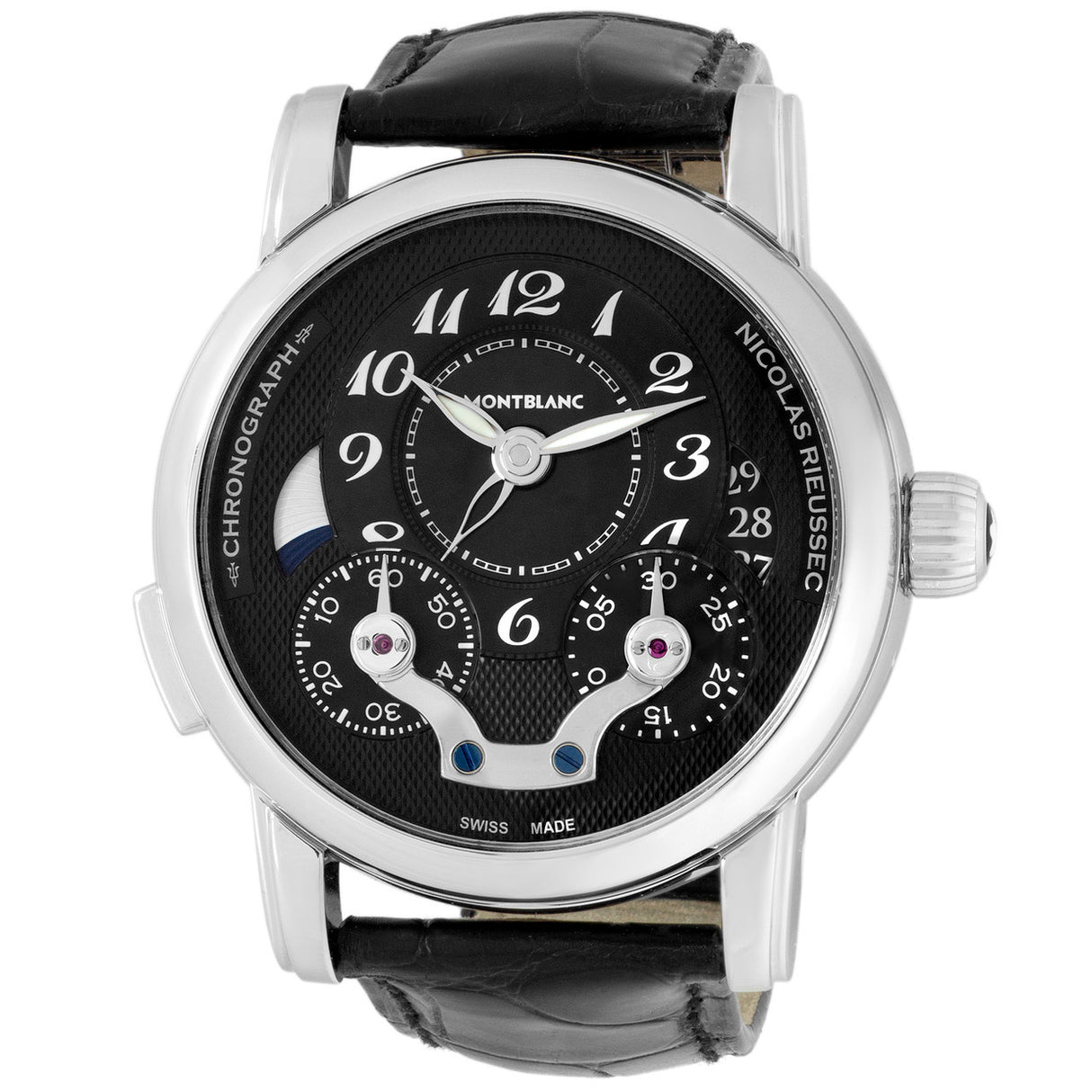Montblanc Stainless Steel Nicolas Rieussec Chronograph 106488 Watches Montblanc