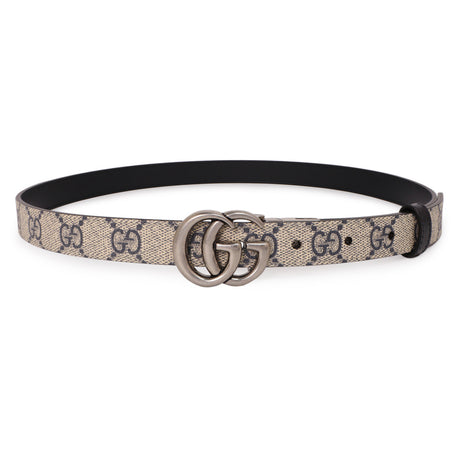 Gucci GG Supreme Monogram Double G Reversible 20mm Belt Gucci