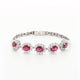18K White Gold 4.05 Carat Ruby Bracelet Fine Jewellery Modaselle