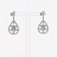 18K White Gold 3.48 Carat Pear Drop Earrings Fine Jewellery Modaselle