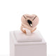 18K Rose Gold Puffy Heart Ring Fine Jewellery Modaselle