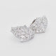 18K White Gold 3.80 Carat Diamond Earrings Fine Jewellery Modaselle