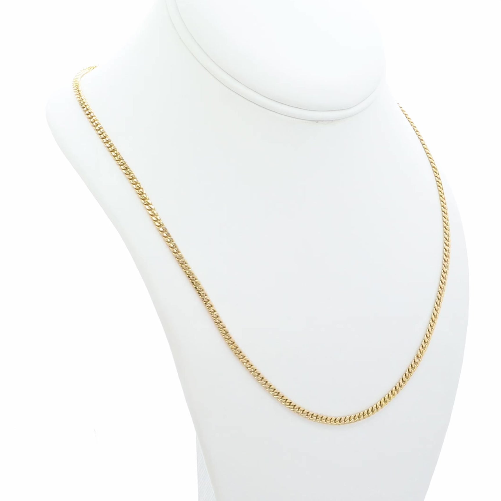 10K Yellow Gold Italian Curb Chain Fine Jewellery Modaselle