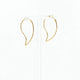 18K Yellow Gold Hoop Earrings Fine Jewellery Modaselle