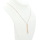 10K Rose Gold Octagon Bar Pendant Fine Jewellery Modaselle