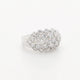 18K White Gold 3.07 Carat Diamond Cluster Ring Fine Jewellery Modaselle