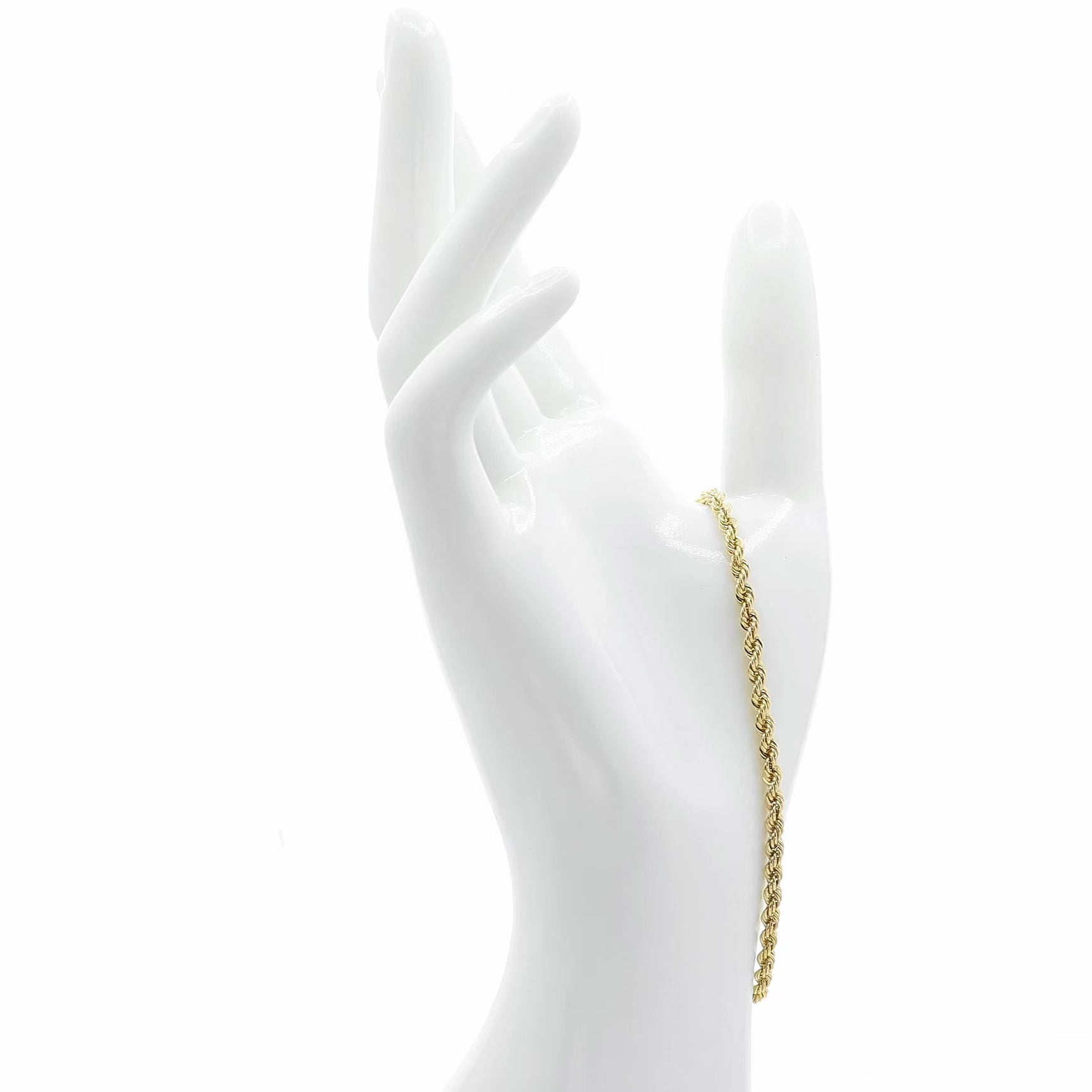 18K Yellow Gold Rope Bracelet Fine Jewellery Modaselle