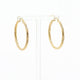 10K Yellow Gold Cable Twist Hoops Fine Jewellery Modaselle