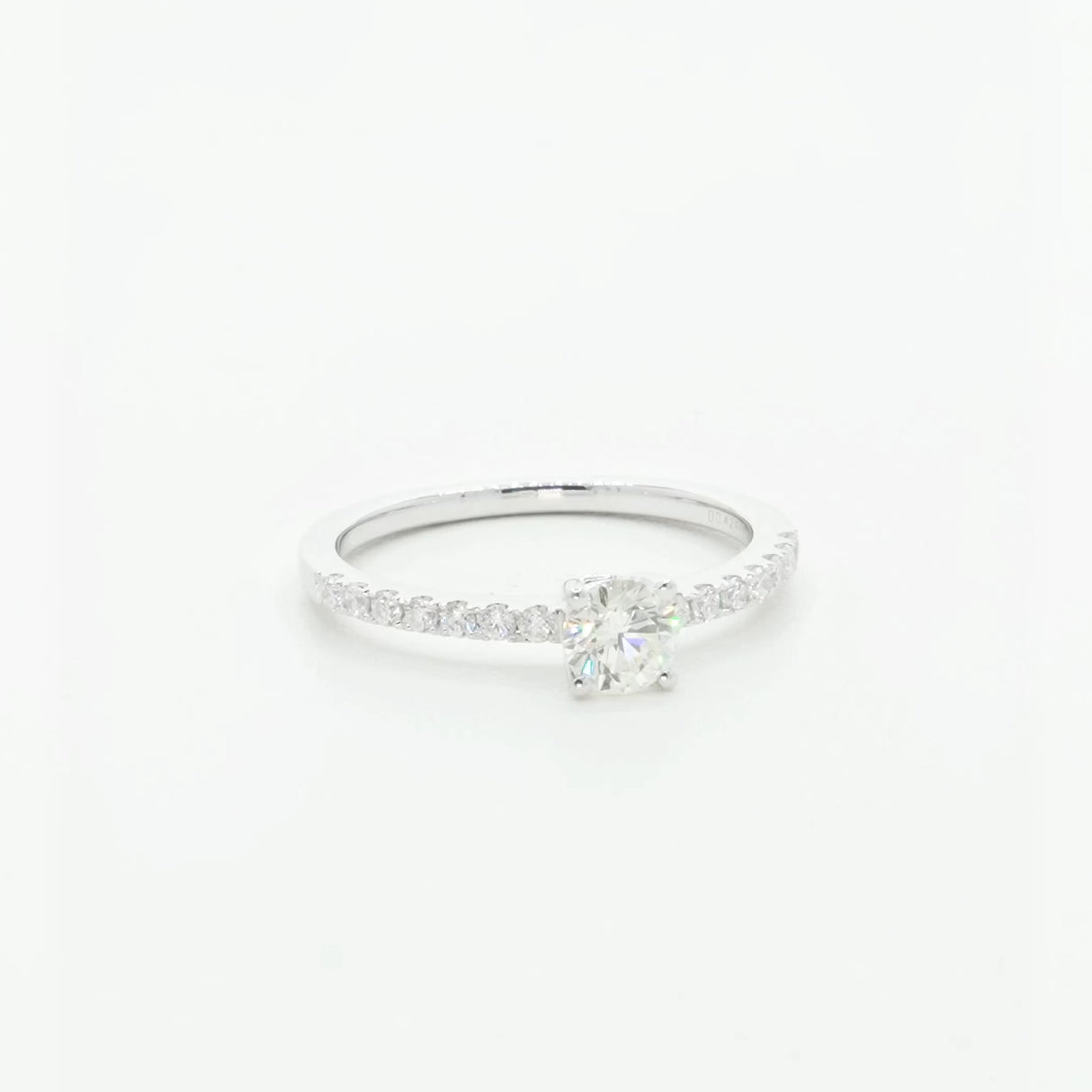 18K White Gold 0.61 Carat Diamond Ring Fine Jewellery Modaselle