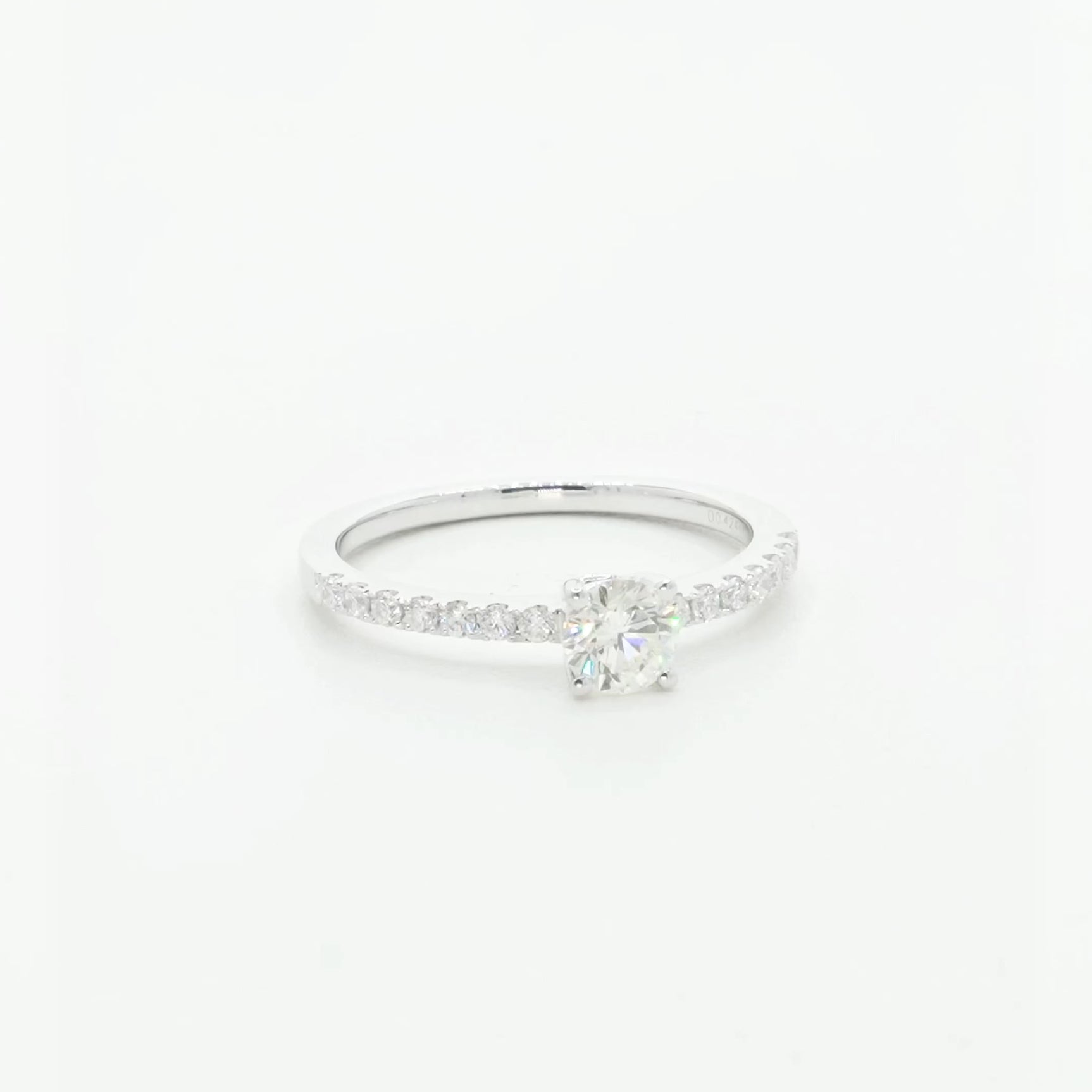 18K White Gold 0.61 Carat Diamond Ring Fine Jewellery Modaselle