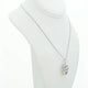 14K White Gold Multi-Gemstone Geometric Pendant Fine Jewellery Modaselle