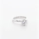 18K White Gold 1.06 Carat Diamond Coronet Solitaire Ring Fine Jewellery Modaselle