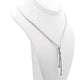 18K White Gold Woven Mesh Knot Necklace Fine Jewellery Modaselle