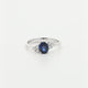 18K White Gold 0.95 Carat Oval Sapphire Ring Fine Jewellery Modaselle