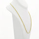 18K Yellow Gold Wheat Link Chain Fine Jewellery Modaselle