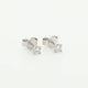 18K White Gold 0.25 Carat Diamond Stud Earrings Fine Jewellery Modaselle