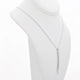 14K White Gold 0.98 Carat Lavaliere Diamond Pendant Fine Jewellery Modaselle