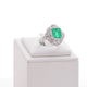Platinum 2.44 Carat Emerald Diamond Ring Fine Jewellery Modaselle