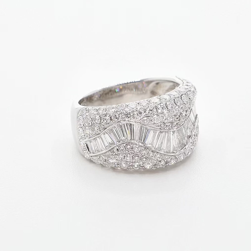 18K White Gold 2.89 Carat Diamond Ring Fine Jewellery Modaselle