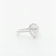 18K White Gold 1.51 Carat Pear Diamond Halo Ring Fine Jewellery Modaselle