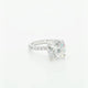 18K White Gold 6.05 Carat Hidden Halo Diamond Engagement Ring Fine Jewellery Modaselle